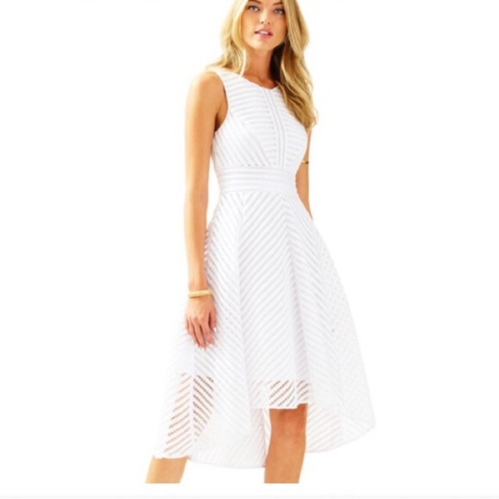 White Lilly Pulitzer Tilly Fit n’ Flare Dress